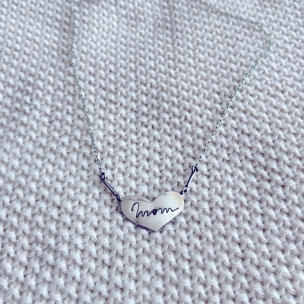 Jay Cuneo Mom cut-out necklace
